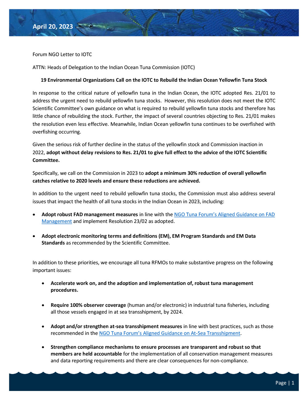 IOTC NGO Advocacy Letter 2023