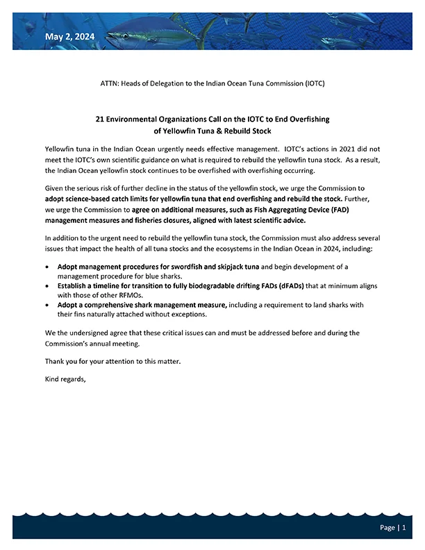 IOTC NGO Advocacy Letter - 050224