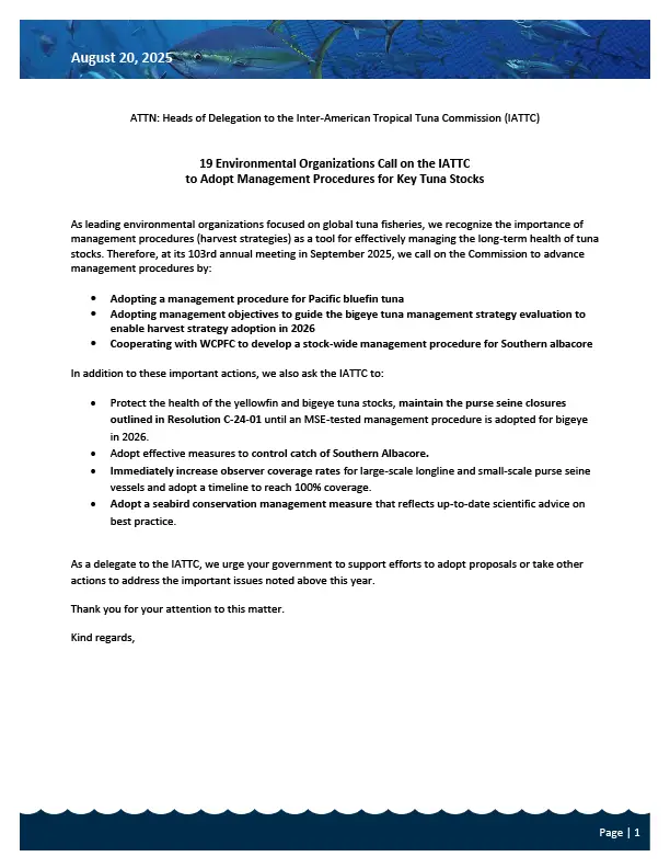 NGO IATTC Letter Thumbnail 2025
